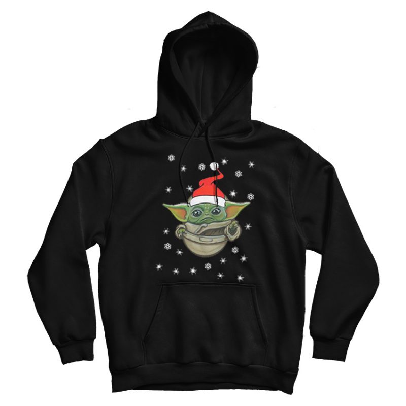 Santa Baby Yoda Snow Christmas Hoodie Santa Baby Yoda Snow Christmas Hoodie