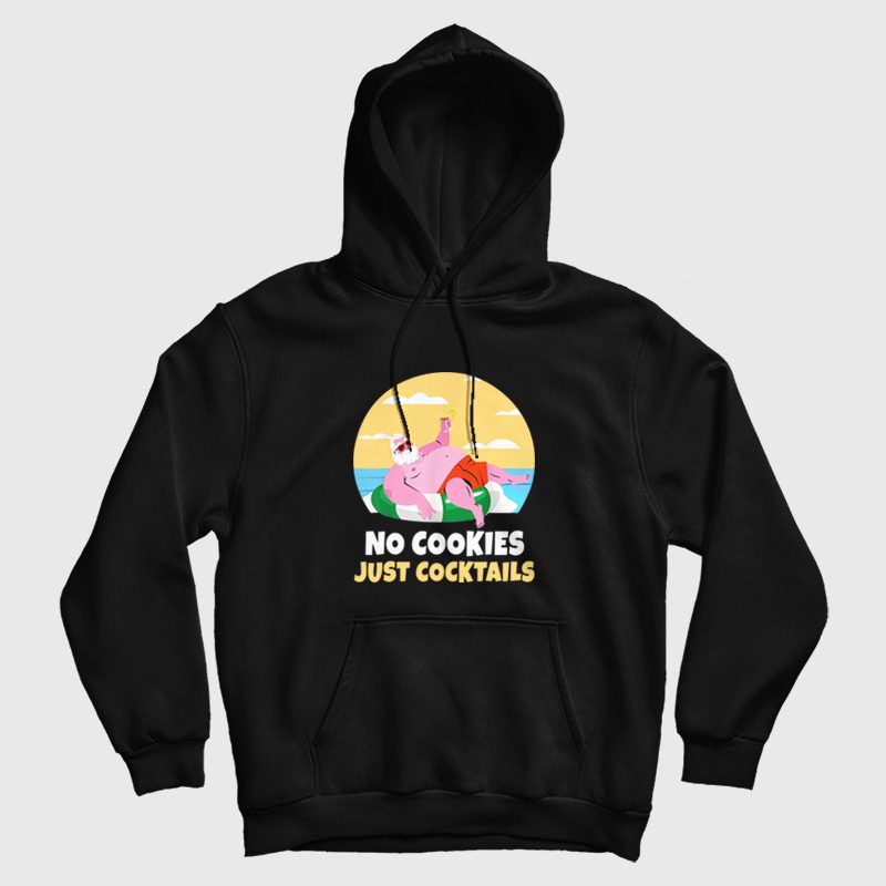 Santa Claus Summer Christmas No Cookies Just Cocktail Beach Hoodie Santa Claus Summer Christmas No Cookies Just Cocktail Beach Hoodie