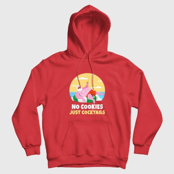 Santa Claus Summer Christmas No Cookies Just Cocktail Beach Hoodie