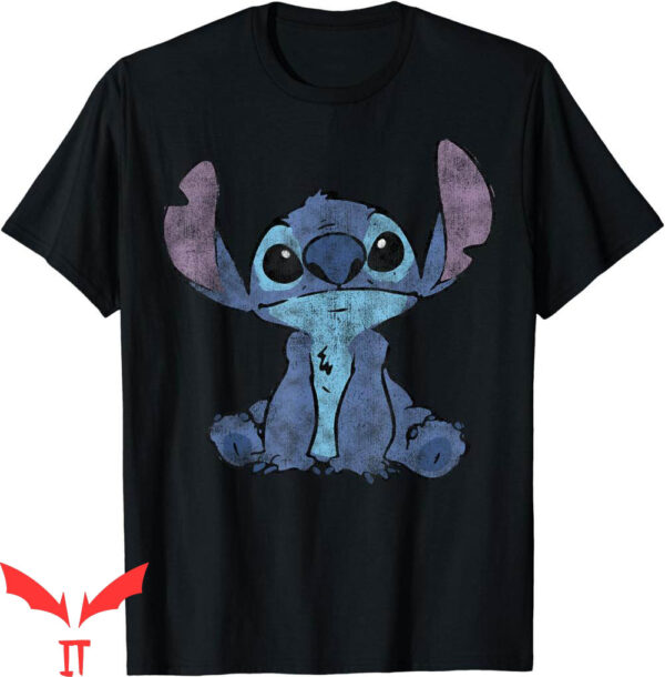 Single Stitch T-Shirt Disney Lil Stitch Distressed Portrait