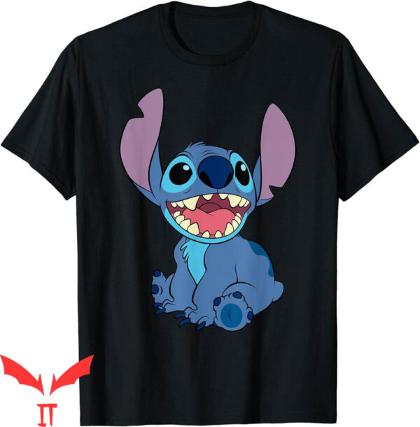 Single Stitch T-Shirt Disney Lilo And Stitch Sitting