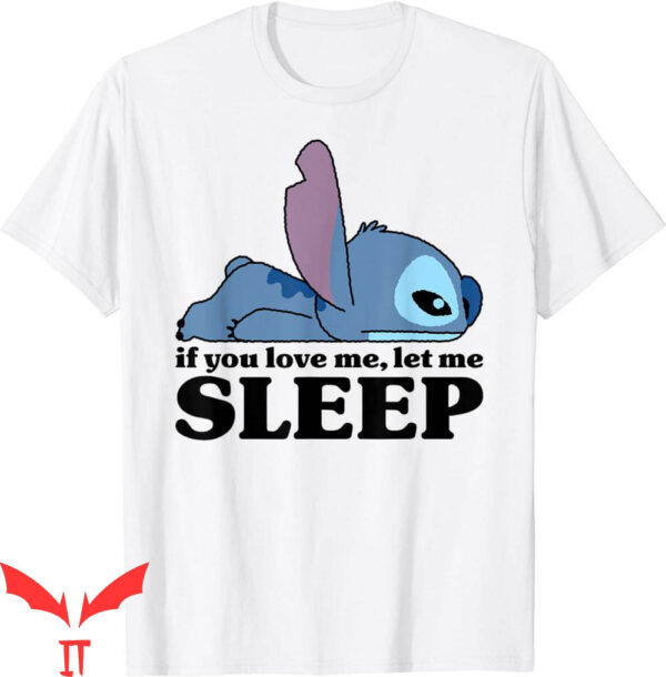 Single Stitch T-Shirt Disney Lilo Stitch Sleepy Stitch