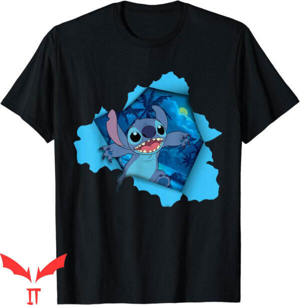 Single Stitch T-Shirt Disney Lilo Stitch Tropical Breakout