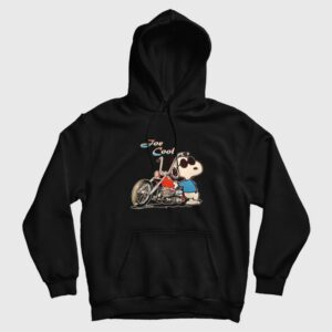 Snoopy Joe Cool Motorcycle Hoodie