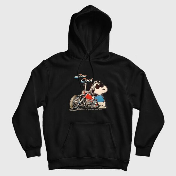 Snoopy Joe Cool Motorcycle Hoodie