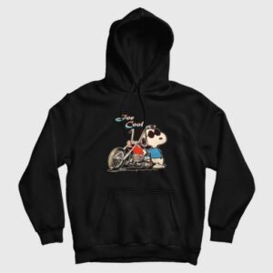 Snoopy Joe Cool Motorcycle Hoodie
