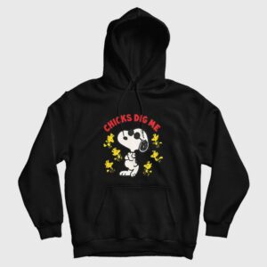 Snoopy Peanuts Chicks Dig Me Hoodie 1