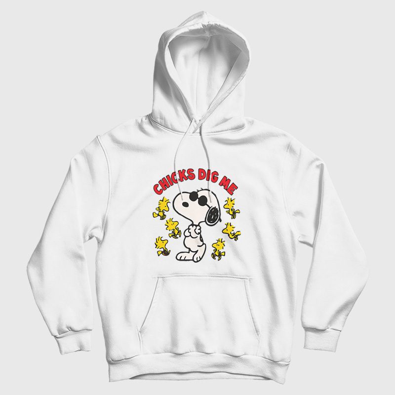 Snoopy Peanuts Chicks Dig Me Hoodie Snoopy Peanuts Chicks Dig Me Hoodie