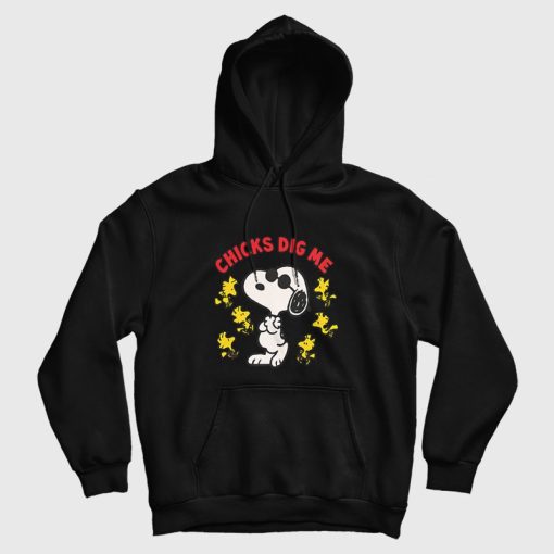 Snoopy Peanuts Chicks Dig Me Hoodie Snoopy Peanuts Chicks Dig Me Hoodie