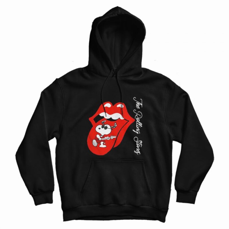 Snoopy The Rolling Stones Hoodie Snoopy The Rolling Stones Hoodie