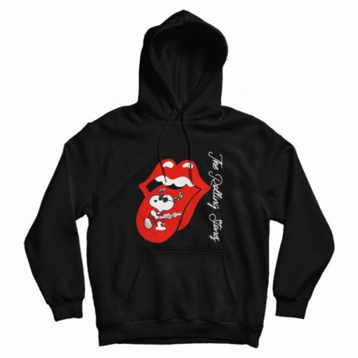 Snoopy The Rolling Stones Hoodie Snoopy The Rolling Stones Hoodie