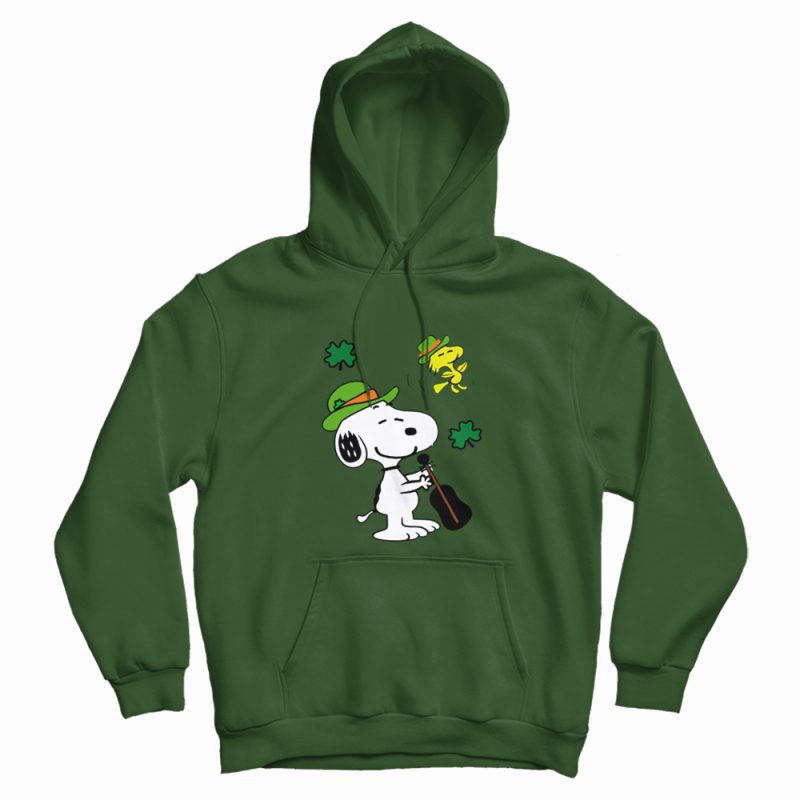 Snoopy and Woodstock St. Patrick's Day Hoodie Snoopy and Woodstock St. Patrick's Day Hoodie
