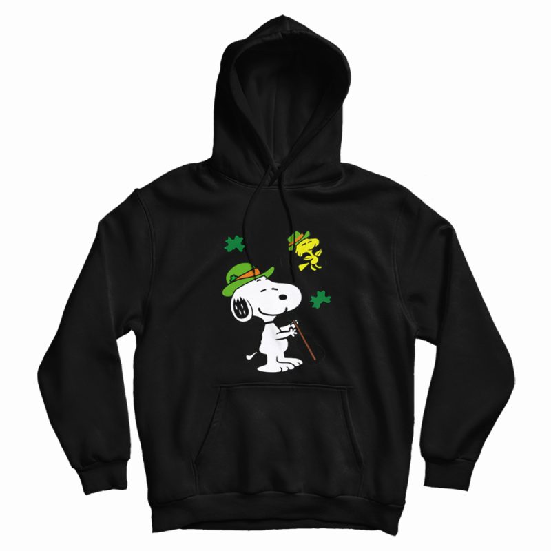 Snoopy and Woodstock St. Patrick's Day Hoodie Snoopy and Woodstock St. Patrick's Day Hoodie