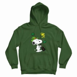 Snoopy and Woodstock St Patricks Day Hoodie 4