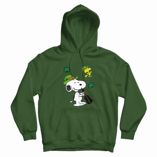 Snoopy and Woodstock St. Patrick's Day Hoodie Snoopy and Woodstock St. Patrick's Day Hoodie