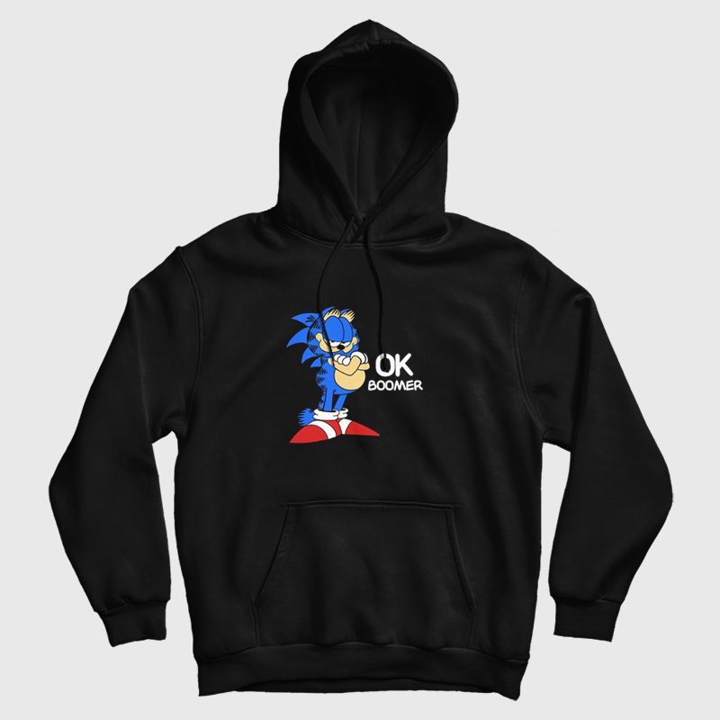 Sonic Garfield Ok Boomer Hoodie Sonic Garfield Ok Boomer Hoodie