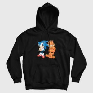 Sonic and Garfield Hoodie 3