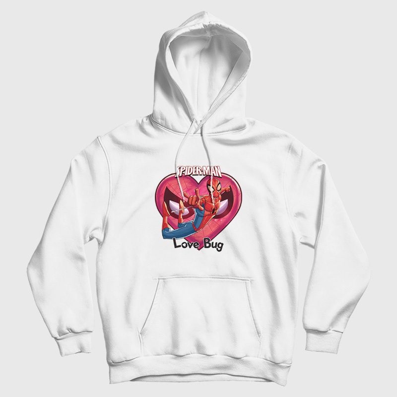 Spider Man Love Bug Valentine Hoodie Spider Man Love Bug Valentine Hoodie
