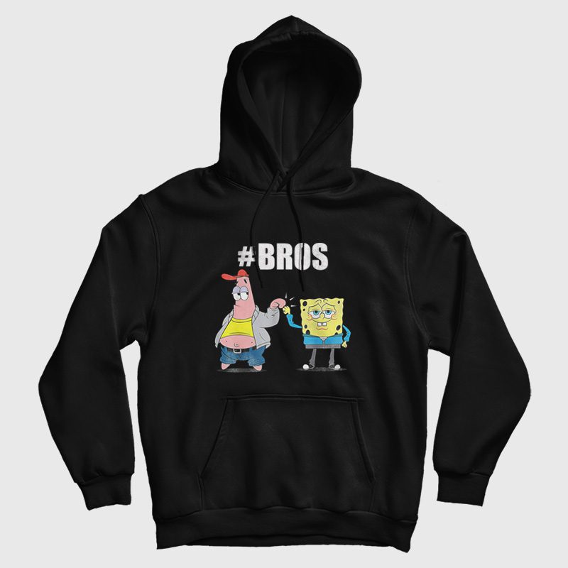 Spongebob and Patrick Hashtag Bros Hoodie Spongebob and Patrick Hashtag Bros Hoodie