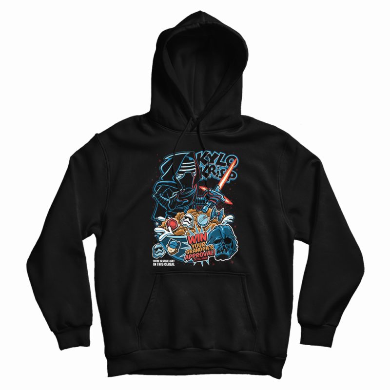 Star Wars The Force Awakens Kylo Krisp Cereal Hoodie Star Wars The Force Awakens Kylo Krisp Cereal Hoodie
