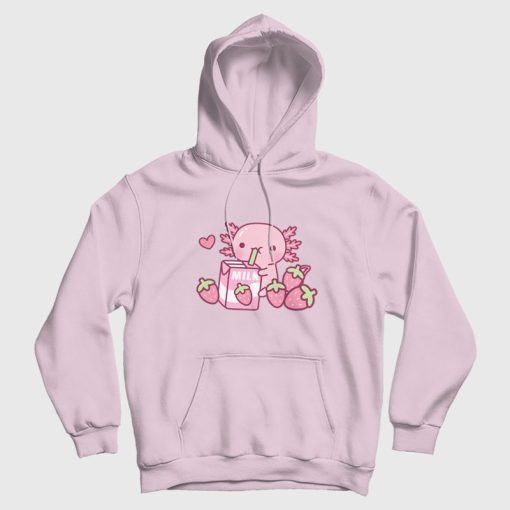 Strawberry Milk Axolotl Hoodie Strawberry Milk Axolotl Hoodie