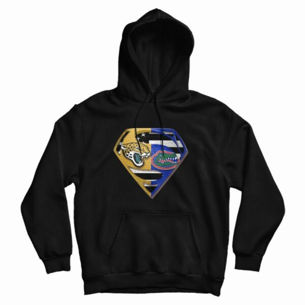 Superman Jacksonville Jaguars And Florida Gators Hoodie