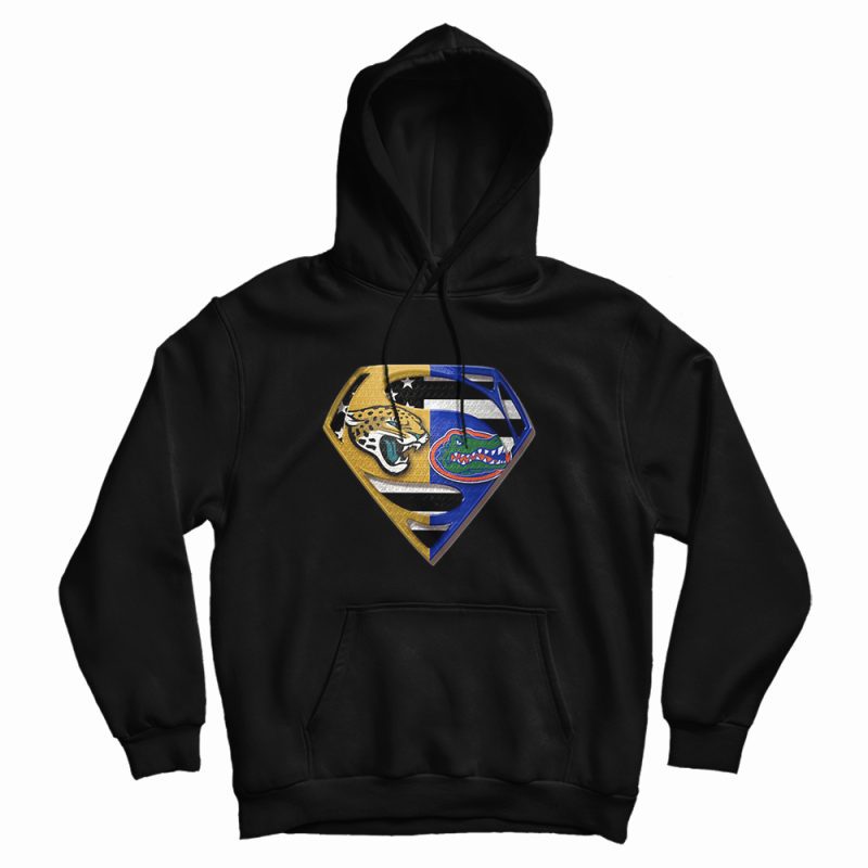 Superman Jacksonville Jaguars And Florida Gators Hoodie Superman Jacksonville Jaguars And Florida Gators Hoodie