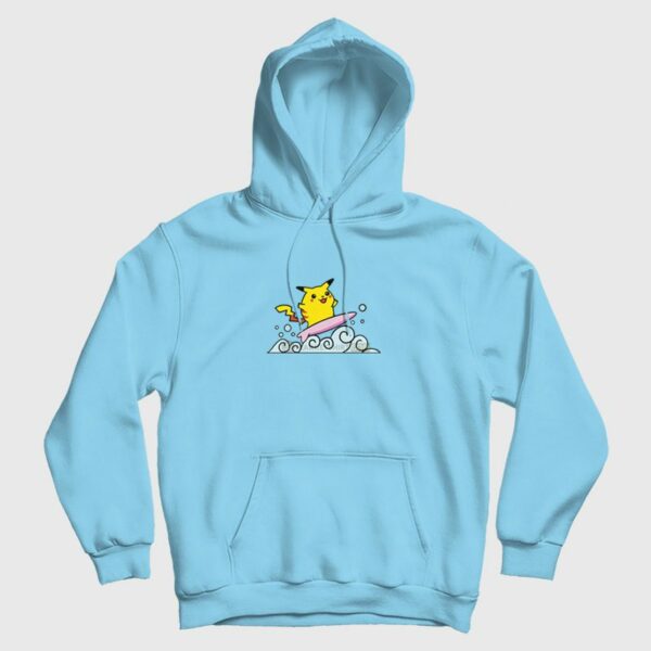 Surfing Pikachu Pokemon Hoodie