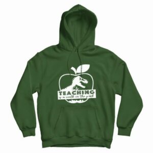 Teaching Is A Walk In The Park Jurassic Apple Hoodie 4