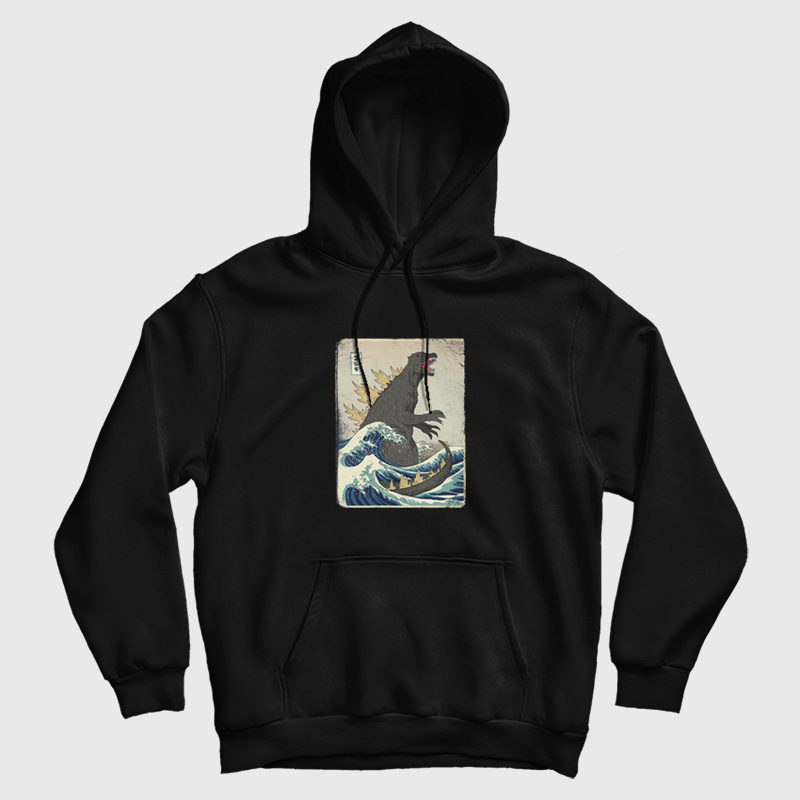 The Great Godzilla off Kanagawa Hoodie The Great Godzilla off Kanagawa Hoodie