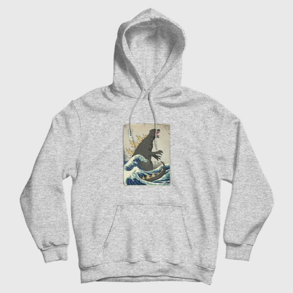 The Great Godzilla off Kanagawa Hoodie
