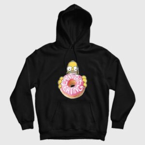The Simpsons Homer Cant Talk Eating Hoodie 3