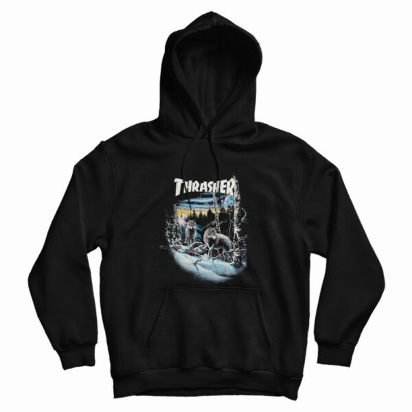 Thrasher 13 Wolves Black Hoodie