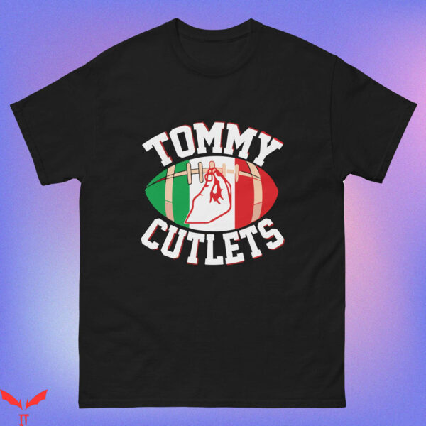 Tommy Cutlets T-Shirt NY Italian Hand Gesture Football