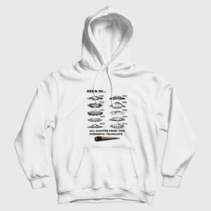 Ufos Seen Through Telescope Funny Marijuana Hoodie