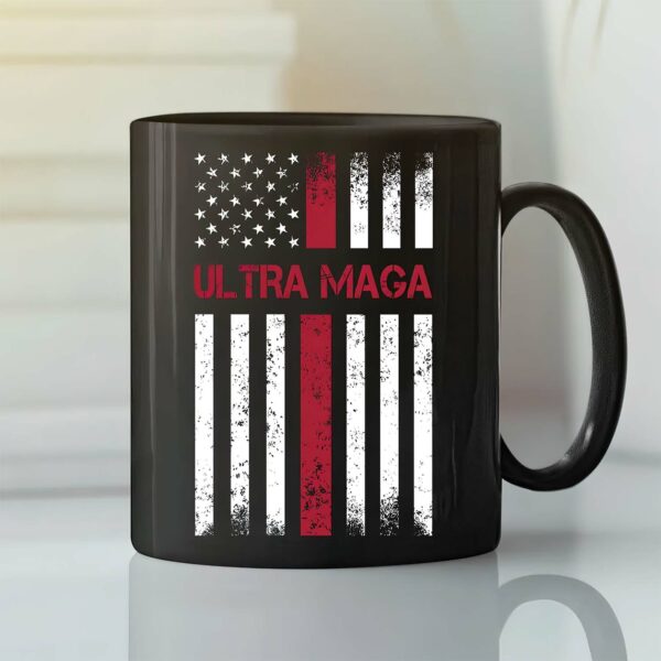 Ultra Maga America flag mug