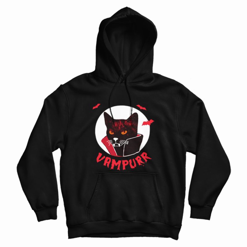 Vampurr Vampire Black Cat Hoodie Vampurr Vampire Black Cat Hoodie