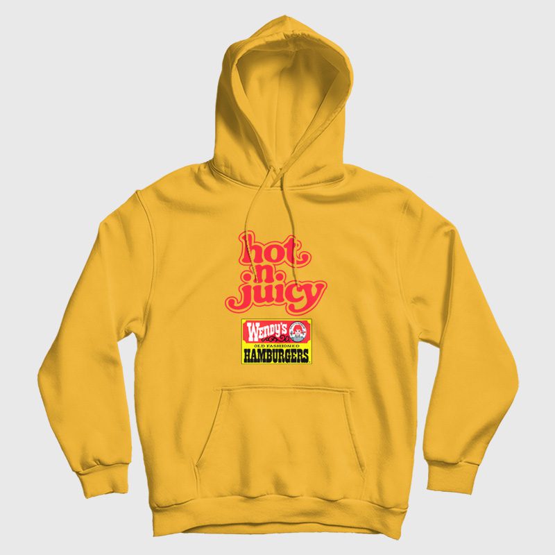 Vintage Wendy's Hot N Juicy Burger Hoodie Vintage Wendy's Hot N Juicy Burger Hoodie