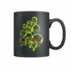 Vintage comic panel pop art dayglo skulls mug