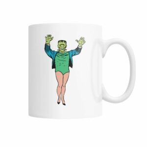 Vintage horror comic Frankenstein’s monster with sexy legs mug