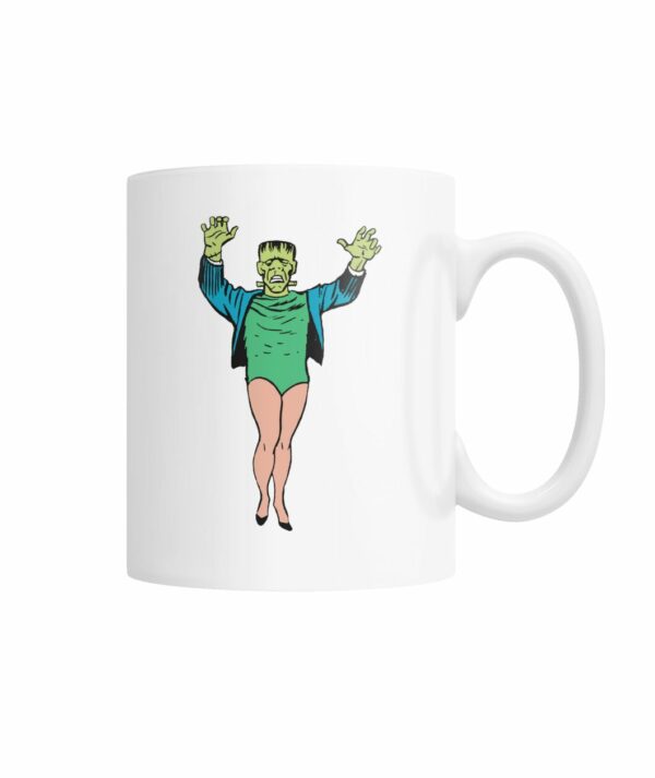 Vintage horror comic Frankenstein’s monster with sexy legs mug