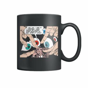 Vintage horror comic pop art design I confess mug