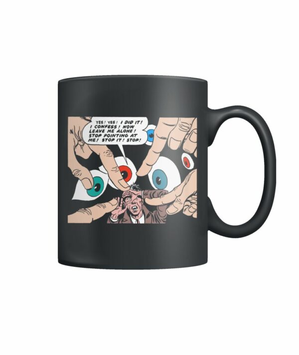 Vintage horror comic pop art design I confess mug