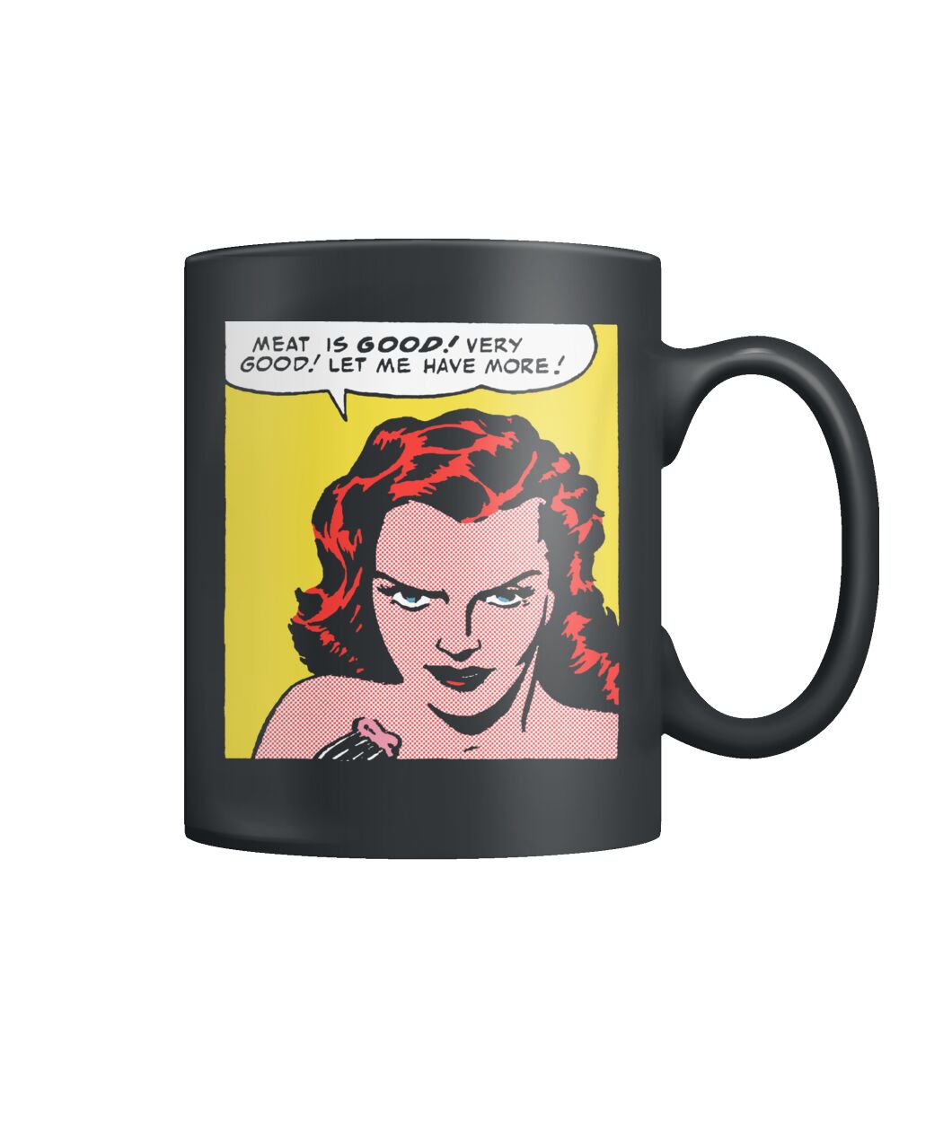 Vintage horror comic pop art design meat is good mug Vintage horror comic pop art design meat is good mug
