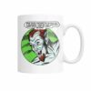 Vintage horror comic pop art design of devil my first victim mug