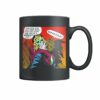 Vintage horror comic pop art design our first kiss mug