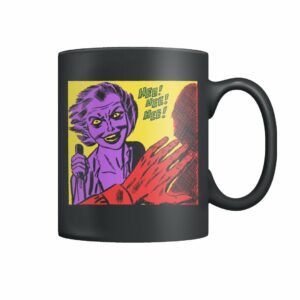 Vintage horror comic – woman with knife HEE HEE HEE! mug