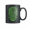 Vintage illustration – Frankenstein monster maze – light green mug
