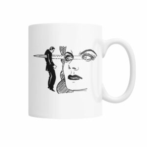 Vintage illustration if looks can kill mug