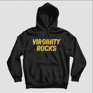 Virginity Rocks Black Hoodie Danny Duncan 3